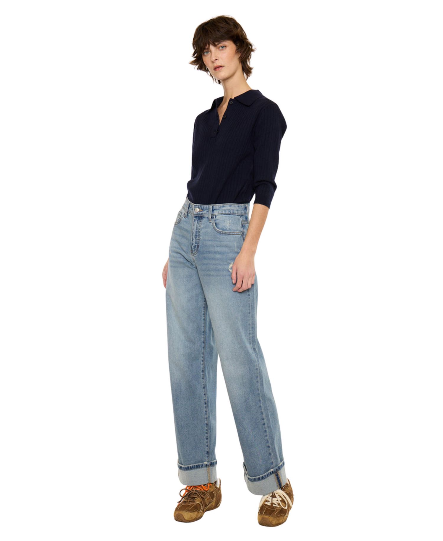 Women's Bellen Essentials High Rise Wide Leg Jeans