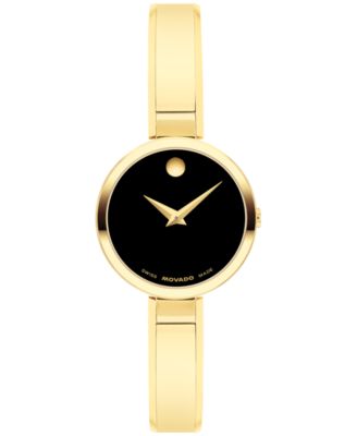 Women's Moda Swiss Quartz Light Yellow PVD Steel Watch  24mm