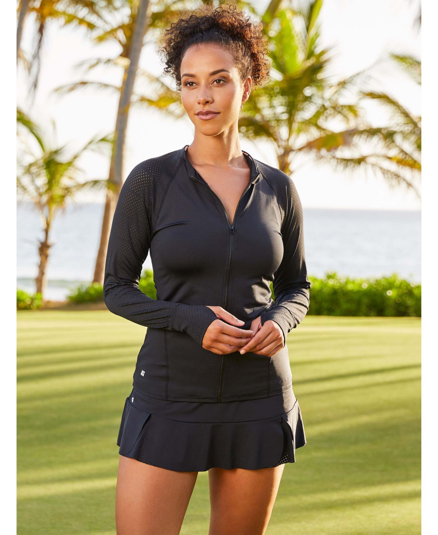 Ava Zip Front Rash Guard
