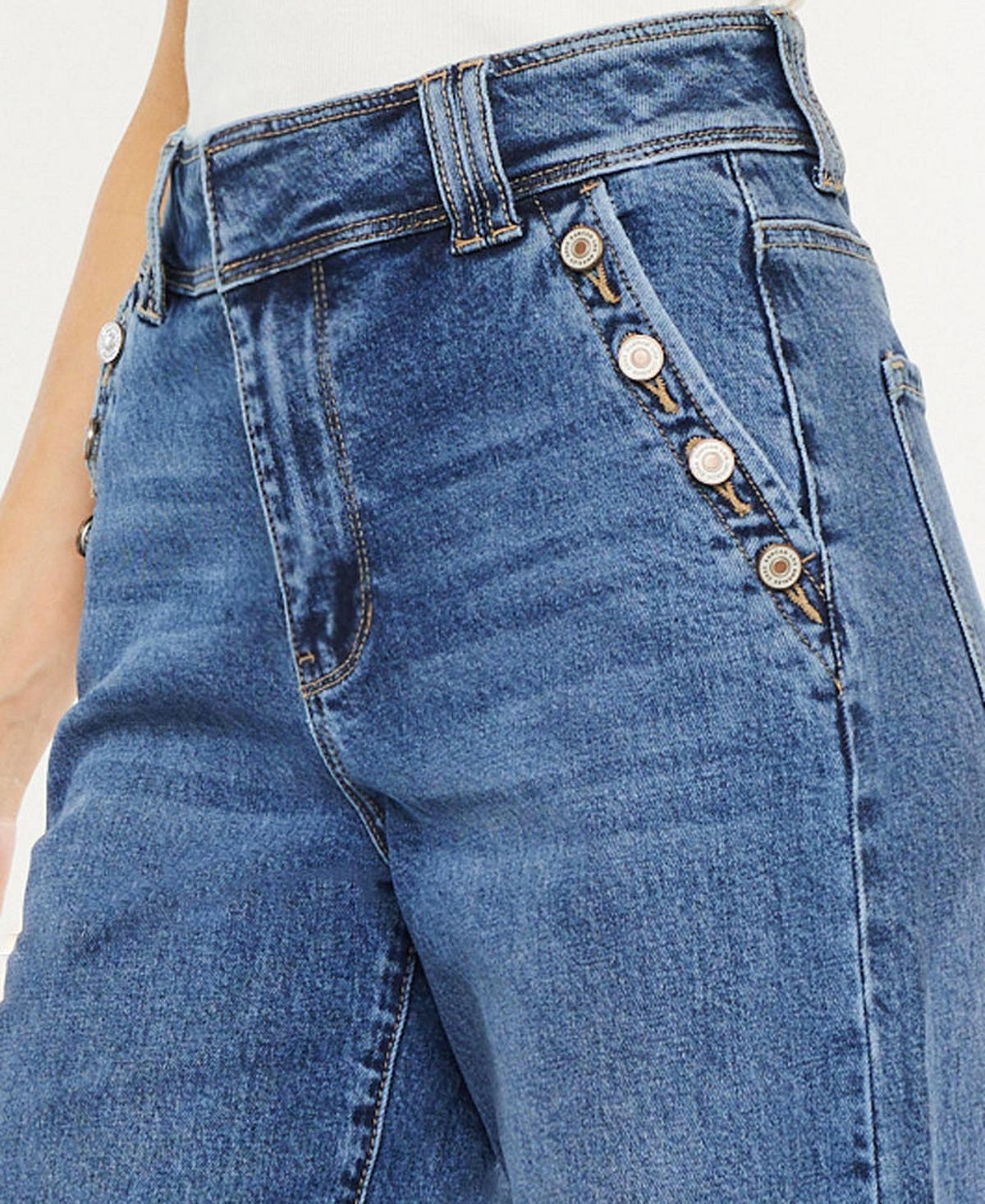 KanCan Women's Westwood Ultra High Rise Wide-Leg Jeans view 4 — MAYCSS fashion products