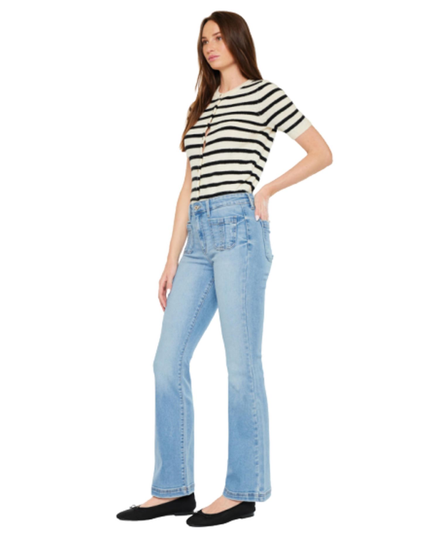 Women's USA Juniors' Lux High Rise Bootcut Jeans