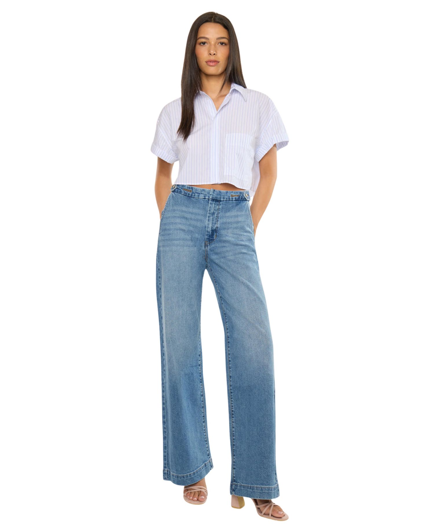 Women's Marnie Ultra High Rise Wide Leg Trouser Jeans
