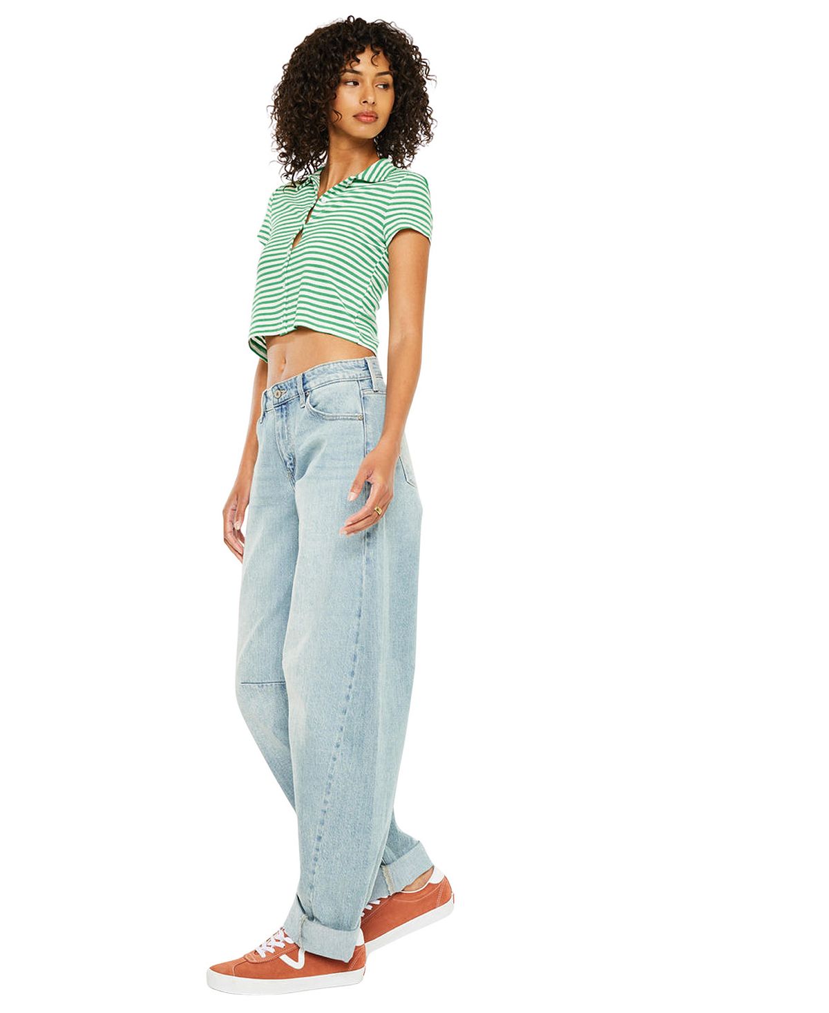 KanCan Women's Karin Low Slung Horseshoe Jeans view 4 — MAYCSS fashion products