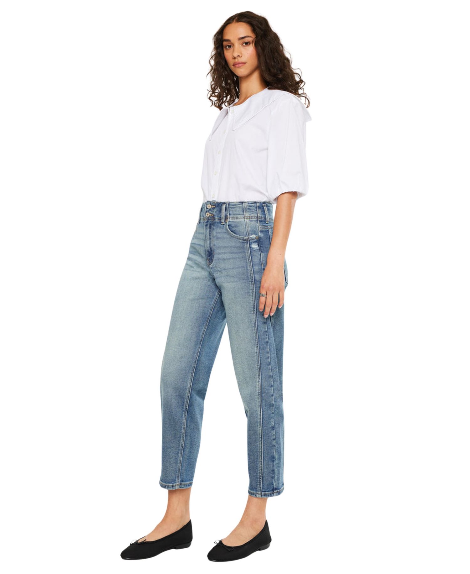 Women's USA Juniors' Jane Ultra High-Rise Slim Barrel Jeans