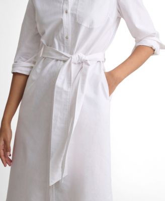 bailey shirt dress Bailey 44 Shirt Dress Size Medium Printed Court Dark Gray White Sheer Yoke  Upper