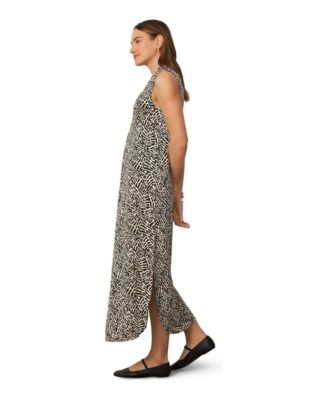 cable and gauge maxi dress Cable & Gauge Women's Invert Pleat Printed Maxi Dress