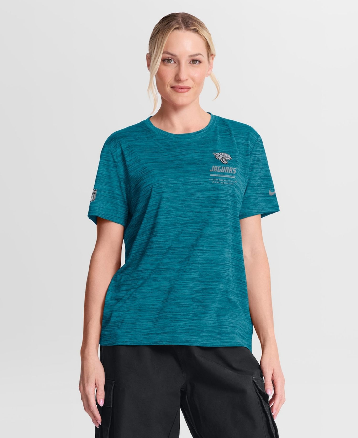 Women's Teal Jacksonville Jaguars Sideline Velocity Dri-FIT T-Shirt