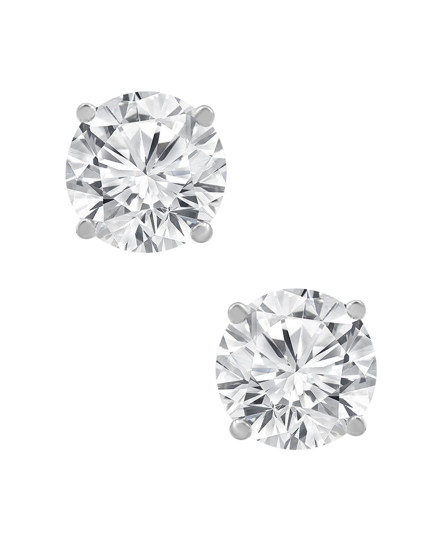 Certified Lab Grown Diamond Stud Earrings (4 ct. t.w.) in 14k White, Yellow or Rose Gold