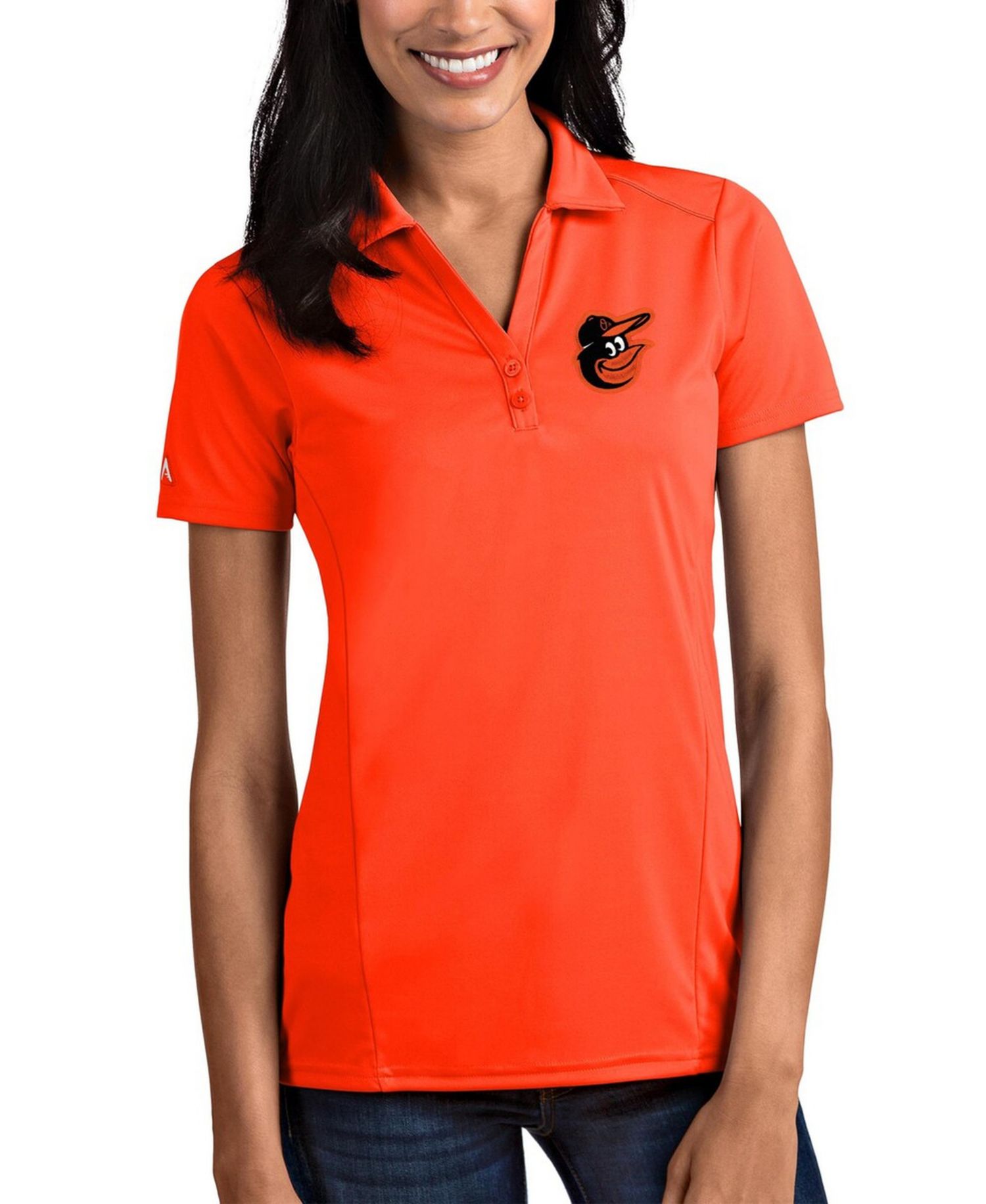 Orange Baltimore Orioles Women's Tribute Polo Shirt