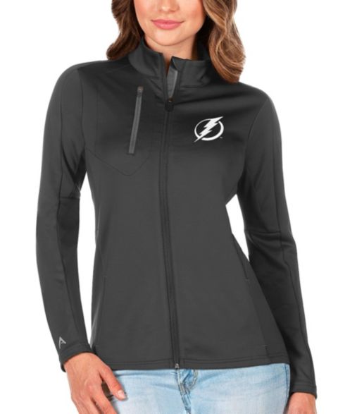 Женские свитеры Antigua Women's Charcoal/Silver Tampa Bay Lightning Generation Full-Zip Pullover Jacket