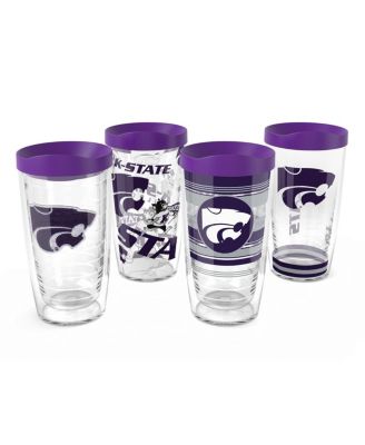 Kansas State Wildcats 4-Pack 16oz. Classic Tumbler Set