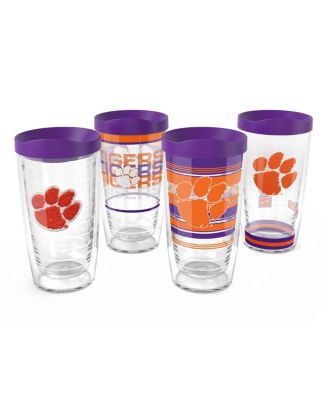 Clemson Tigers 4-Pack 16oz. Classic Tumbler Set