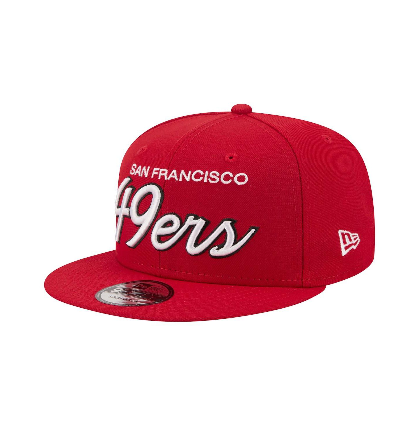 Мужская кепка New Era Scarlet San Francisco 49ers Core Team Script 9FIFTY Snapback Hat — фото 1