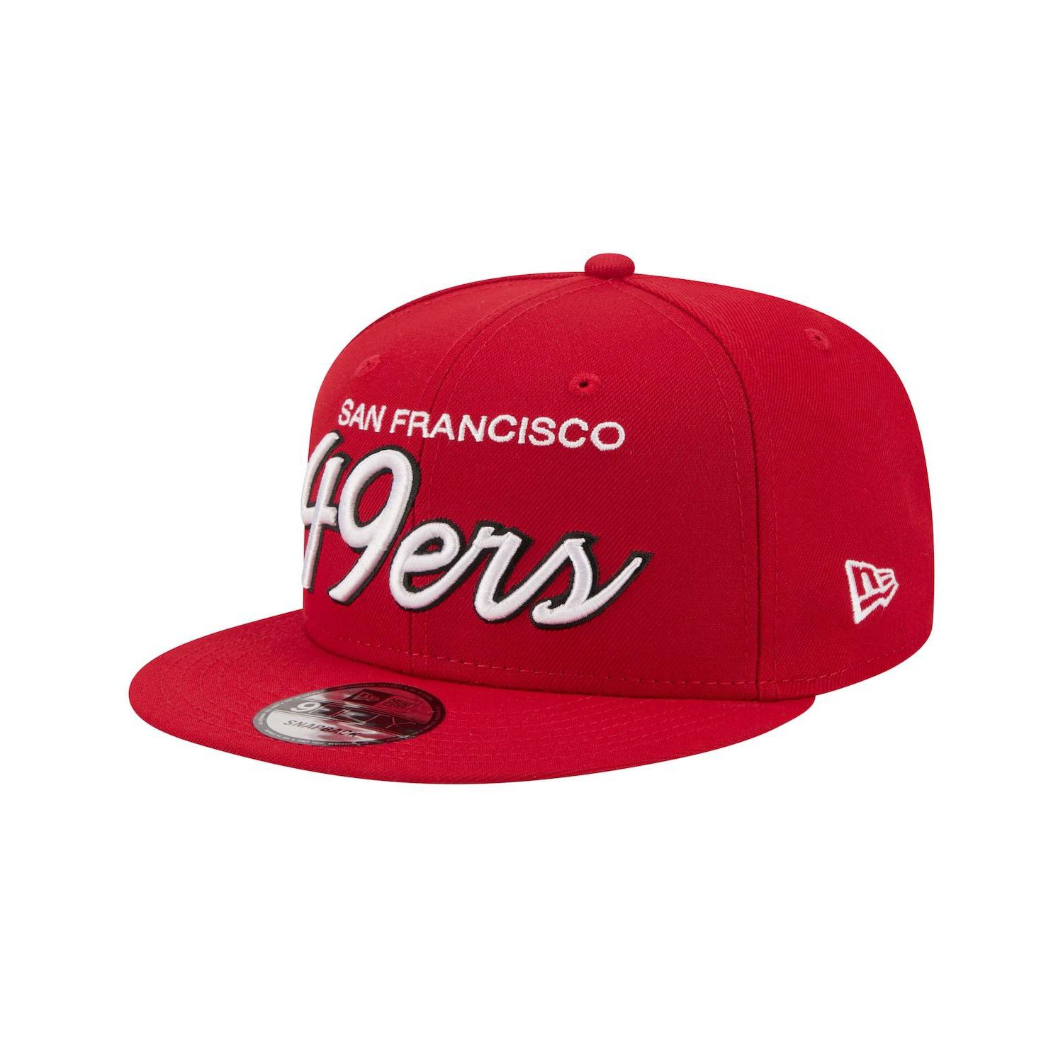 Men's Scarlet San Francisco 49ers Core Team Script 9FIFTY Snapback Hat