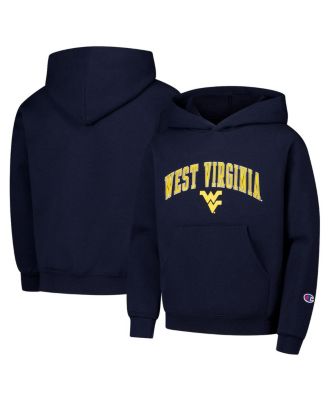 Big Boys and Girls Navy West Virginia Mountaineers Campus Pullover Hoodie