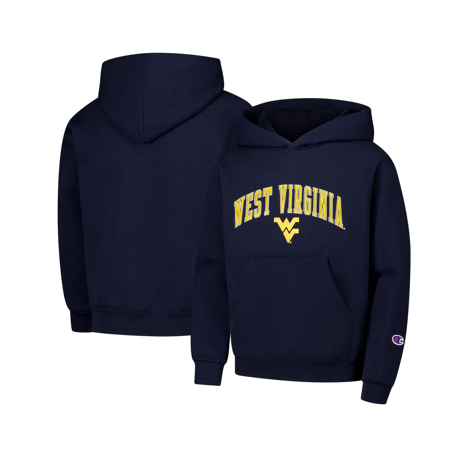 Big Boys and Girls Navy West Virginia Mountaineers Campus Pullover Hoodie