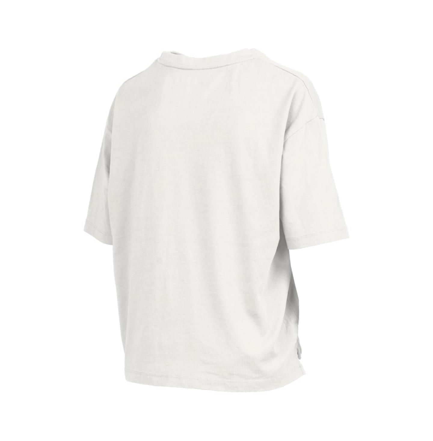 Женская футболка Pressbox White Tennessee Volunteers Motley Crew Bishop Waist Length Oversized Slub — фото 3