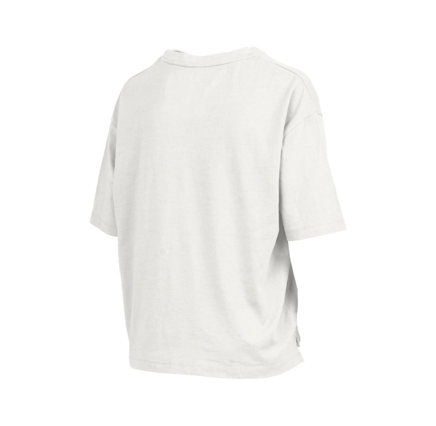 Women's White Tennessee Volunteers Motley Crew Bishop Waist Length Oversized Slub T-Shirt