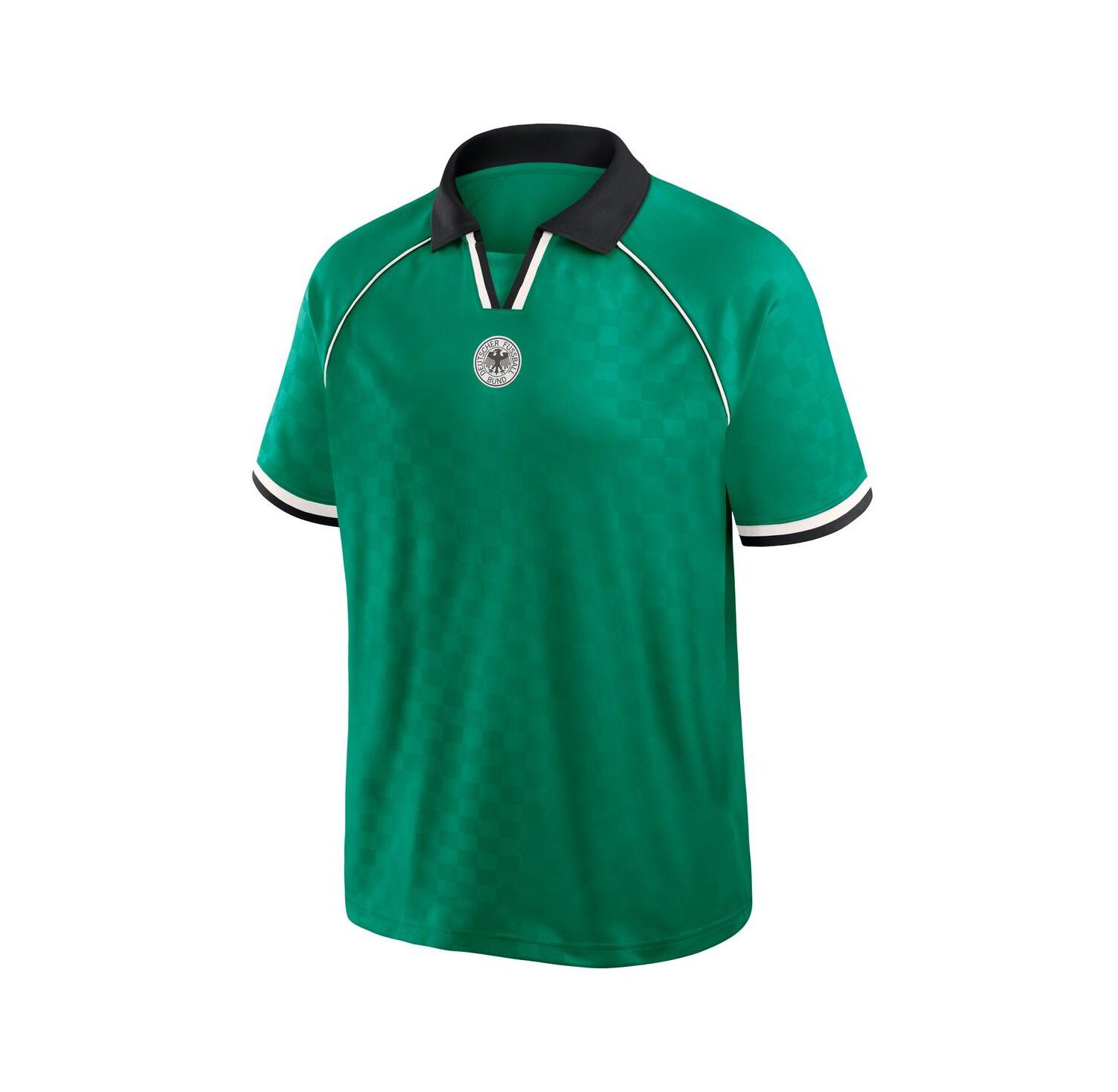 Men's Green Germany National Team Retro Raglan V-Neck Fashion Jersey