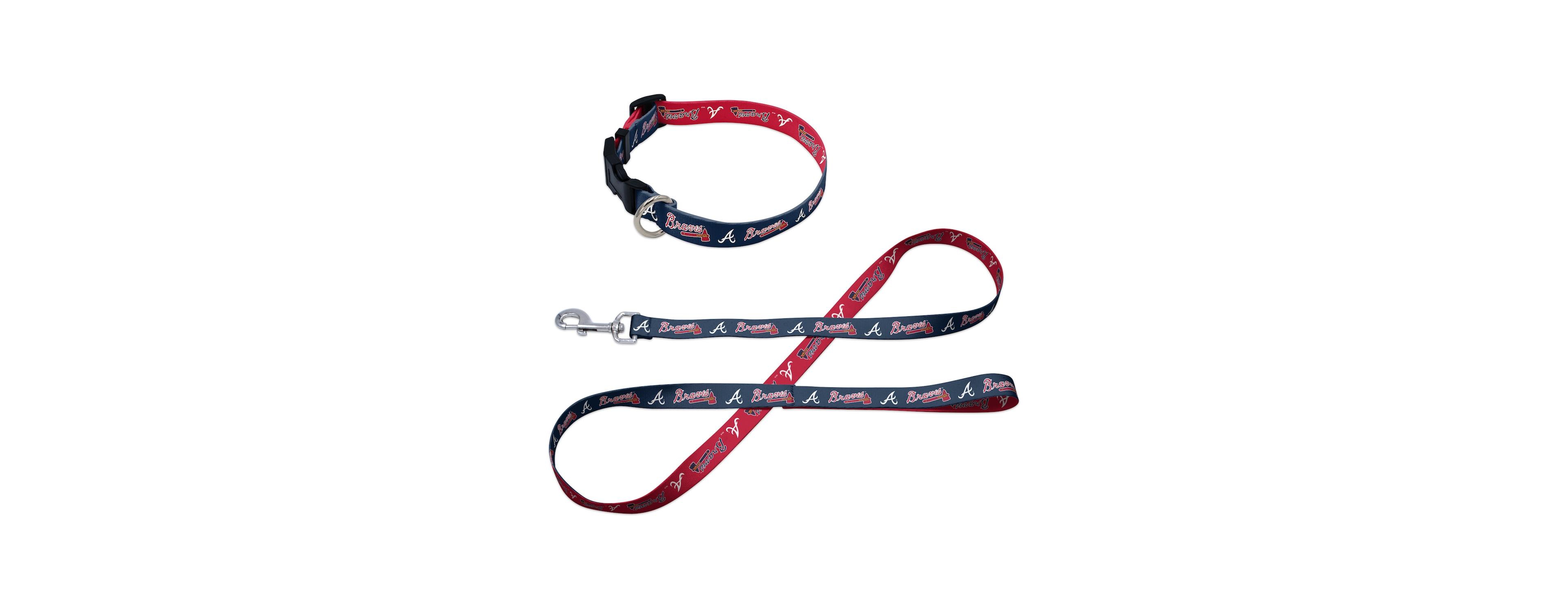 Wincraft Atlanta Braves Pet Leash and Collar Set