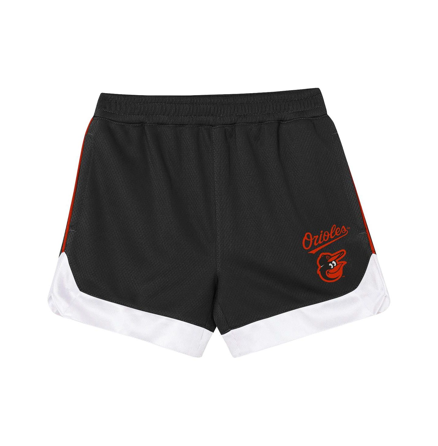 Детский комплект Outerstuff Preschool Black Baltimore Orioles Pinch Hitter Infielder T-Shirt & Shorts Set — фото 4