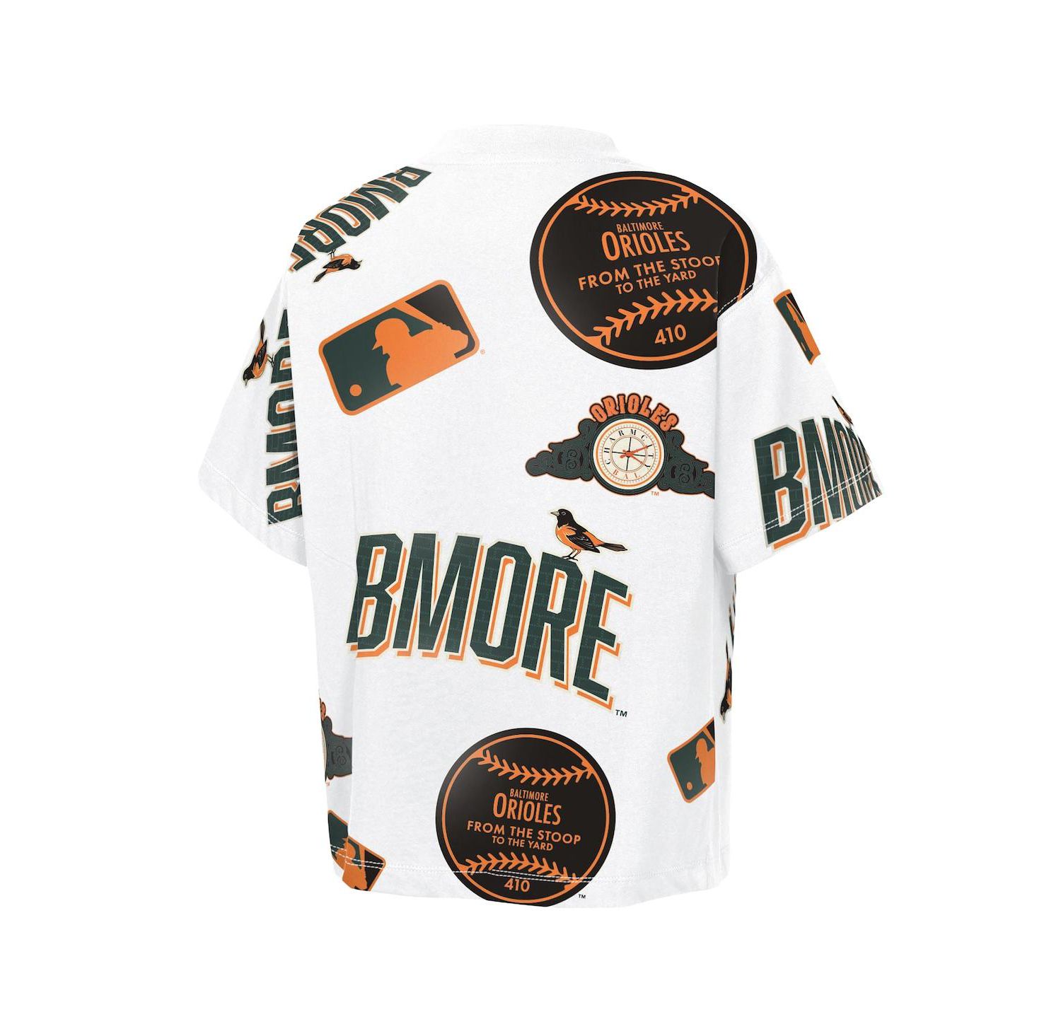 Big Boys and Girls White Baltimore Orioles 2026 City Connect Circus Catch T-Shirt