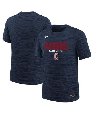 Big Boys and Girls Navy Cleveland Guardians Authentic Collection Velocity Dri-FIT T-Shirt