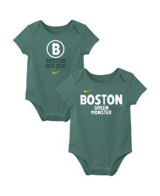 Baby Boys and Girls Boston Red Sox City Connect Bodysuit Set