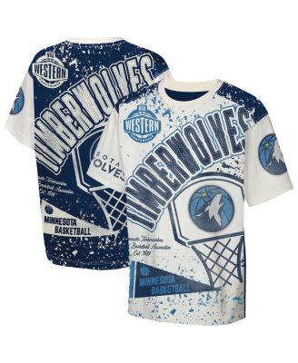 Big Boys and Girls Cream Minnesota Timberwolves Top Player All-Over-Print T-Shirt