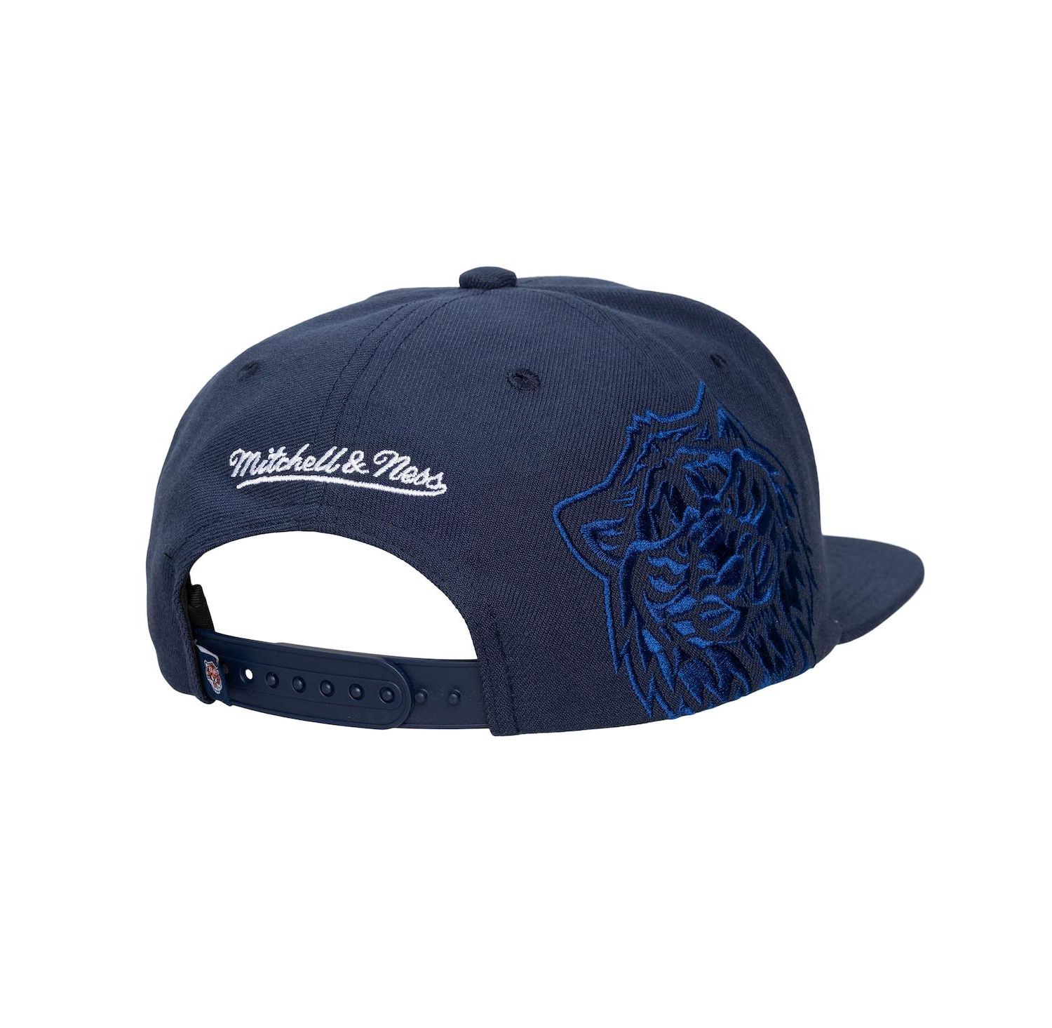 Men's and Women's Navy Detroit Tigers Side Logo Snapback Hat