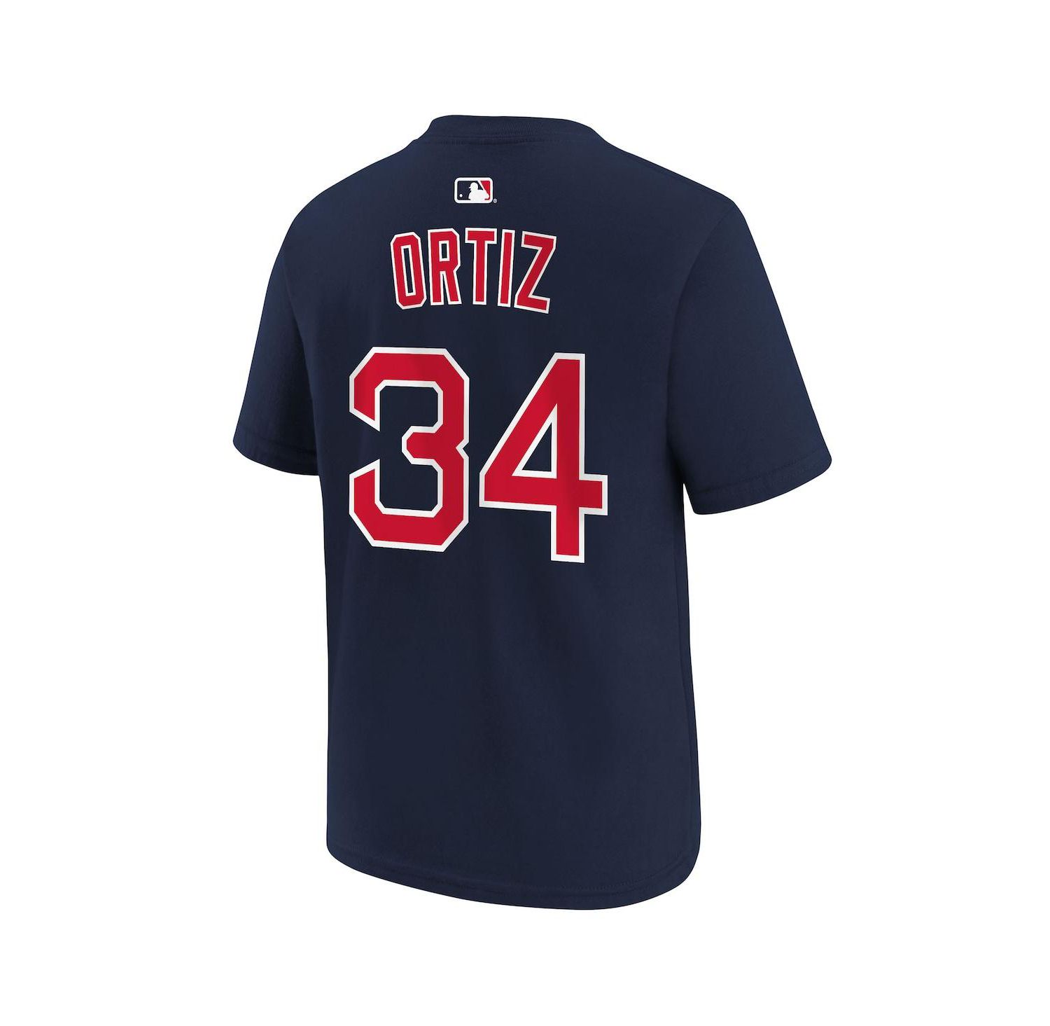 Big Boys and Girls David Ortiz Navy Boston Red Sox Name & Number T-Shirt