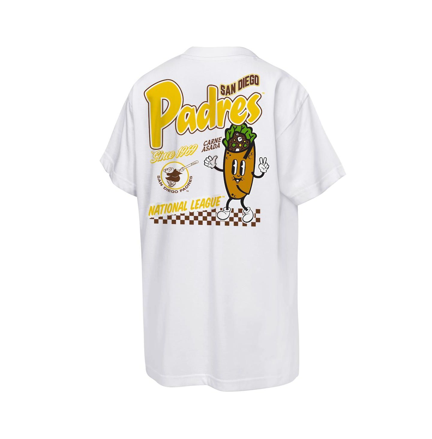 Детская футболка Mitchell & Ness White San Diego Padres Cooperstown Concession — фото 3