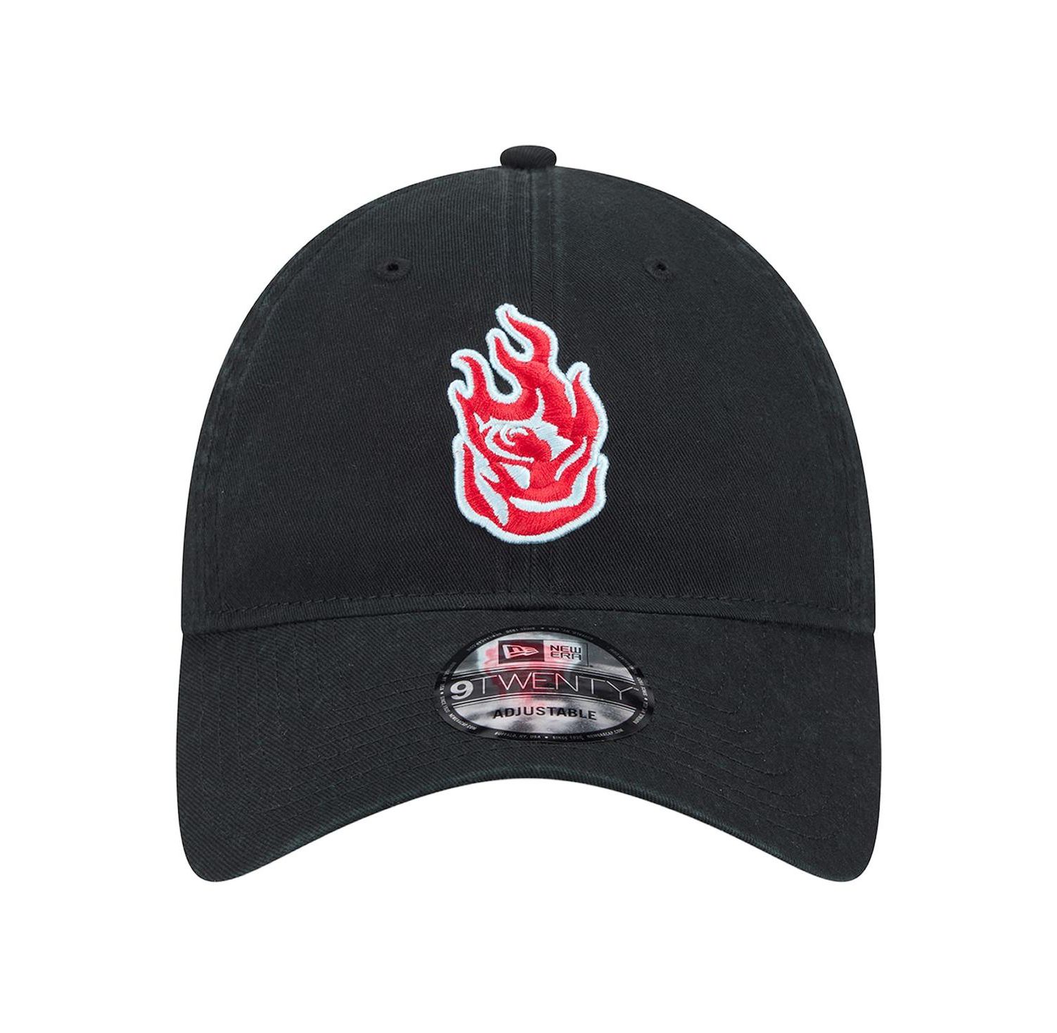 Men's Black Portland Fire 9TWENTY Core Logo Adjustable Hat