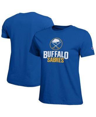 Women's Royal Buffalo Sabres Wordmark Lockup T-Shirt