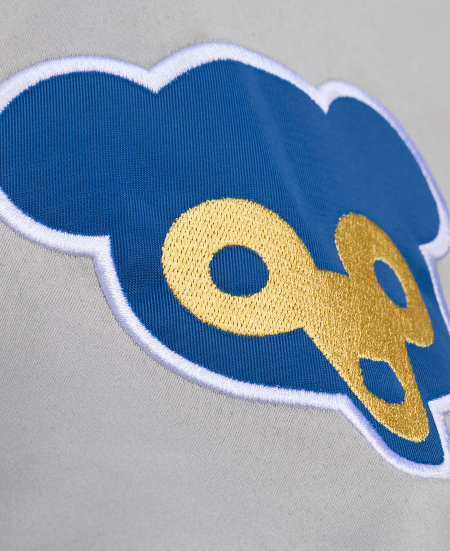 Мужская куртка Mitchell & Ness Gray Chicago Cubs Thunderstorm Head Coach Lightweight Satin Full-Snap — фото 5