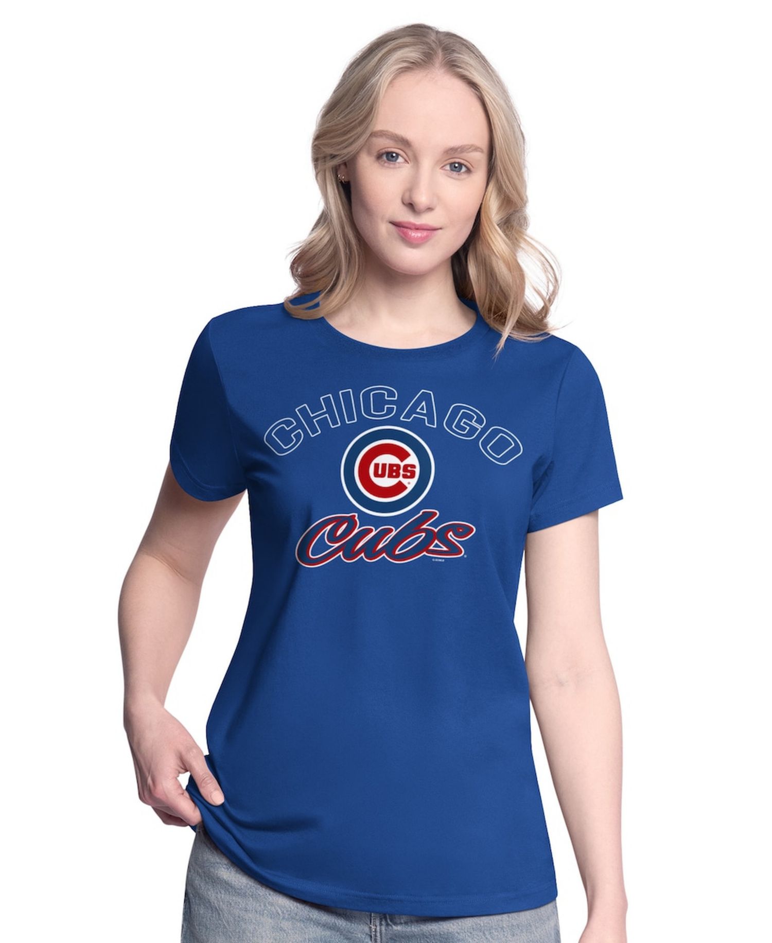 Women's Royal/Heather Gray Chicago Cubs Short-Sleeve & Long-Sleeve T-Shirt Combo Pack