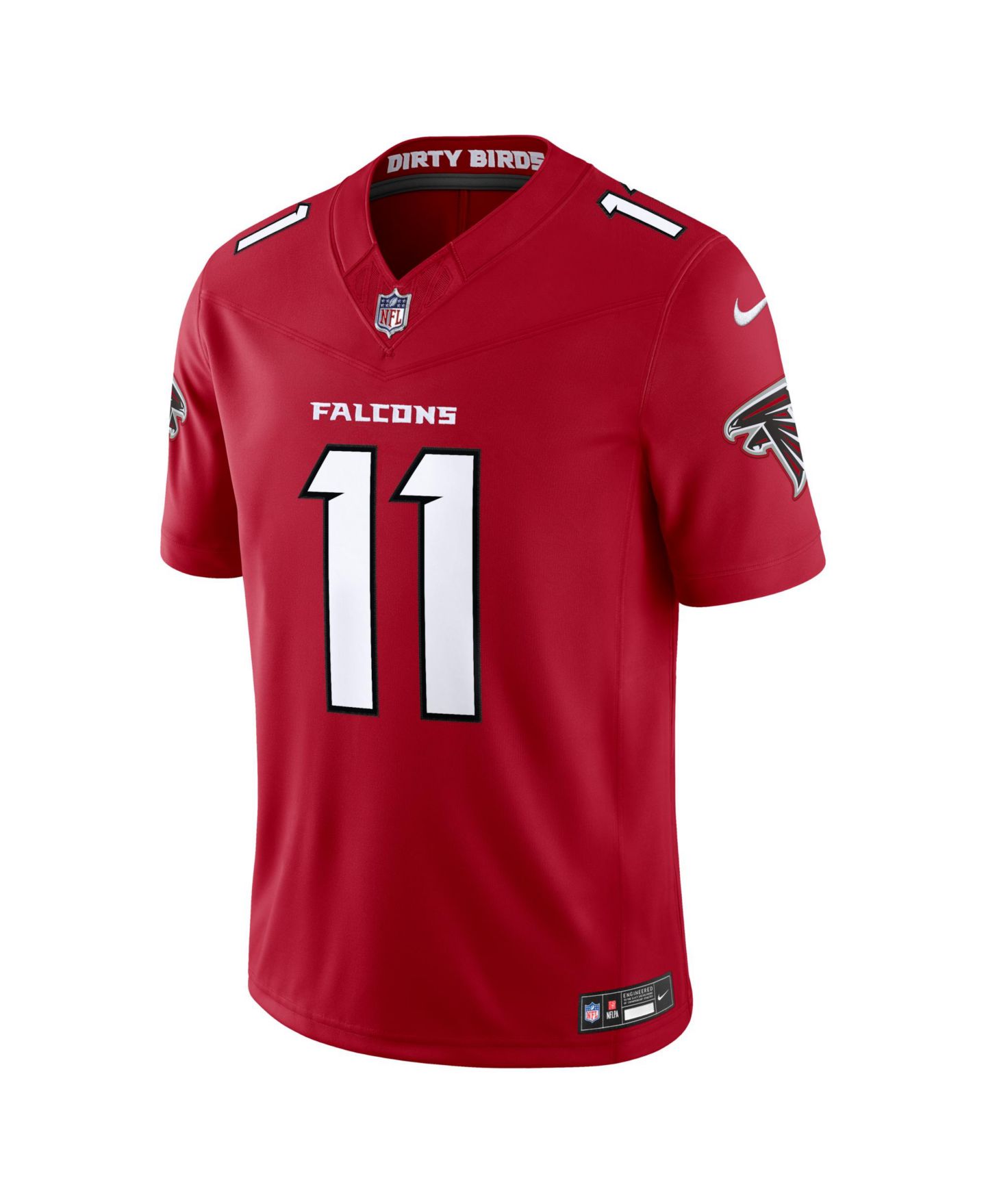 Мужской топ Nike Jalon Walker Red Atlanta Falcons Vapor F.U.S.E. Sewn Down Limited Jersey — фото 2