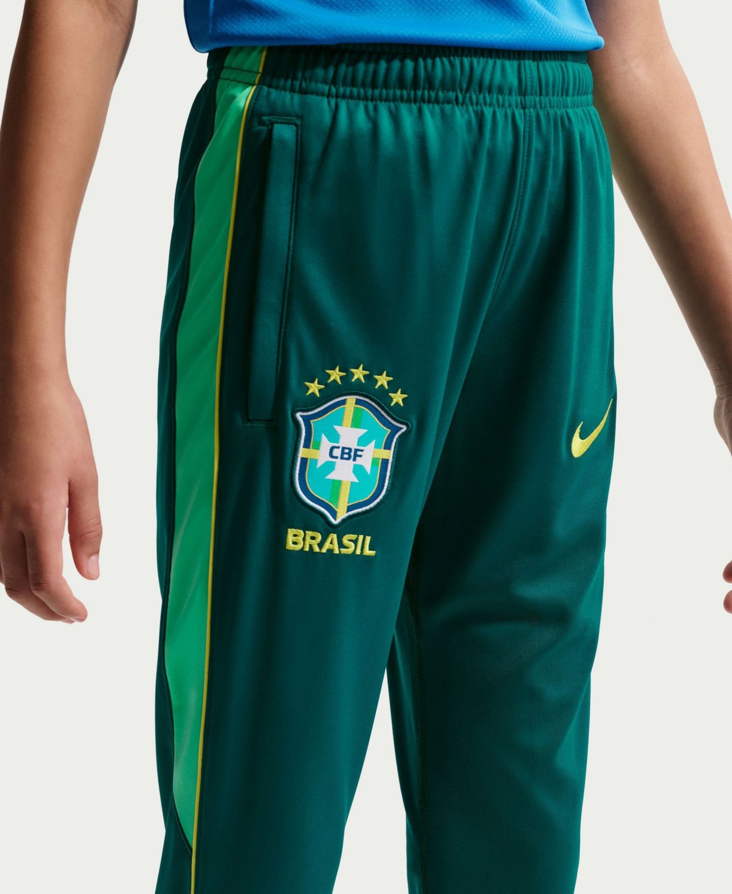 Детский тренировочный костюм Nike сборной Бразилии 2026 Academy Pro Dri-FIT, Blue — фото 4