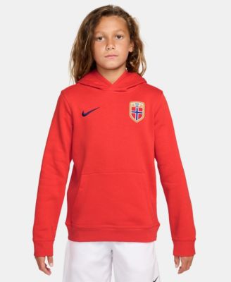 Big Boys and Girls Red Norway National Team Club Hoodie