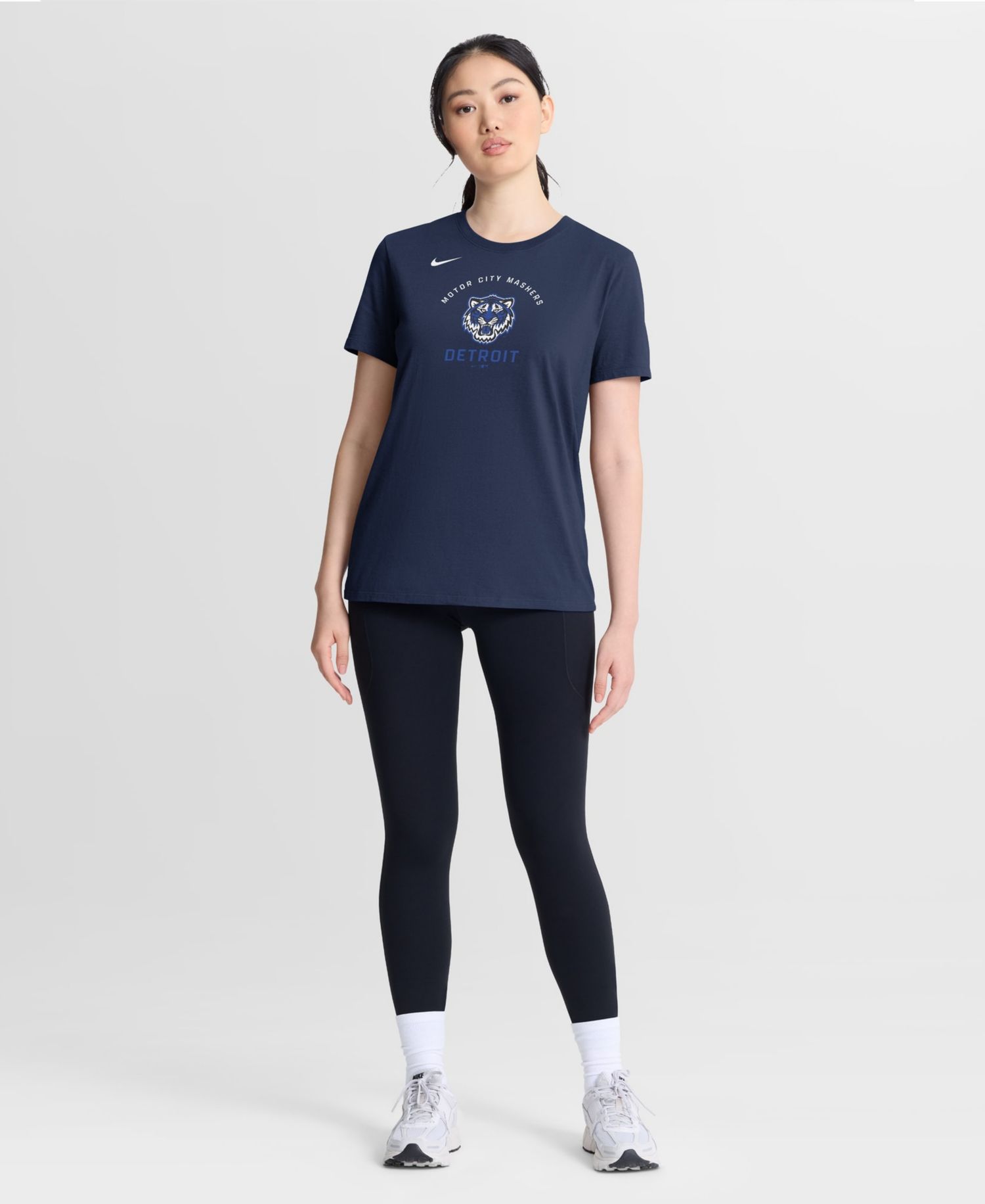 Women's Navy Detroit Tigers City Connect Arch T-Shirt