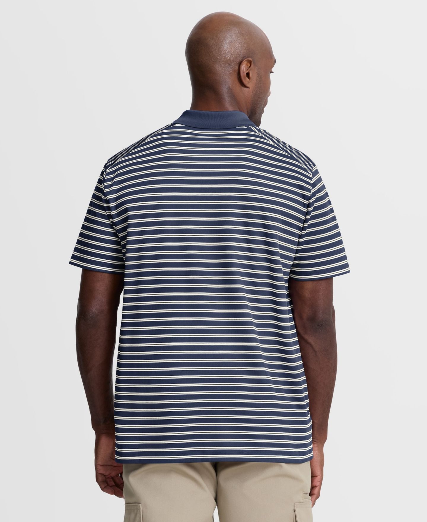 Мужское поло Nike Navy New York Yankees Cooperstown Collection Dri-FIT Victory Striped Polo Shirt — фото 4
