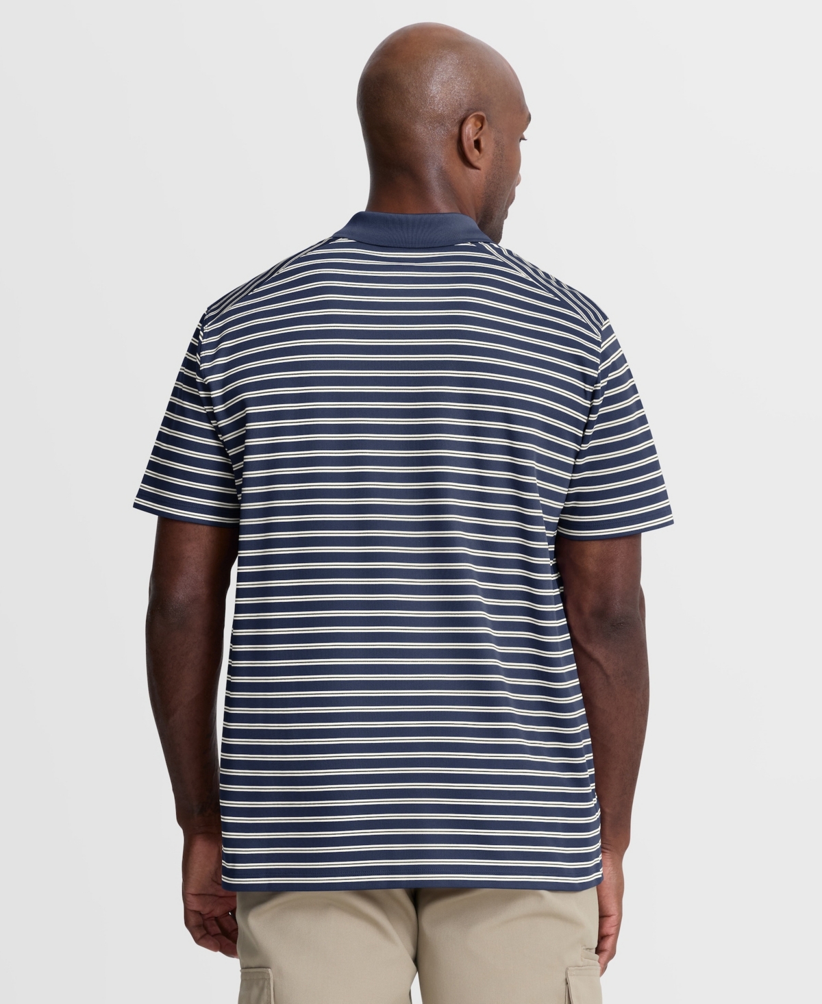 Nike Men's Navy New York Yankees Cooperstown Collection Dri-fit Victory Striped Polo Shirt
