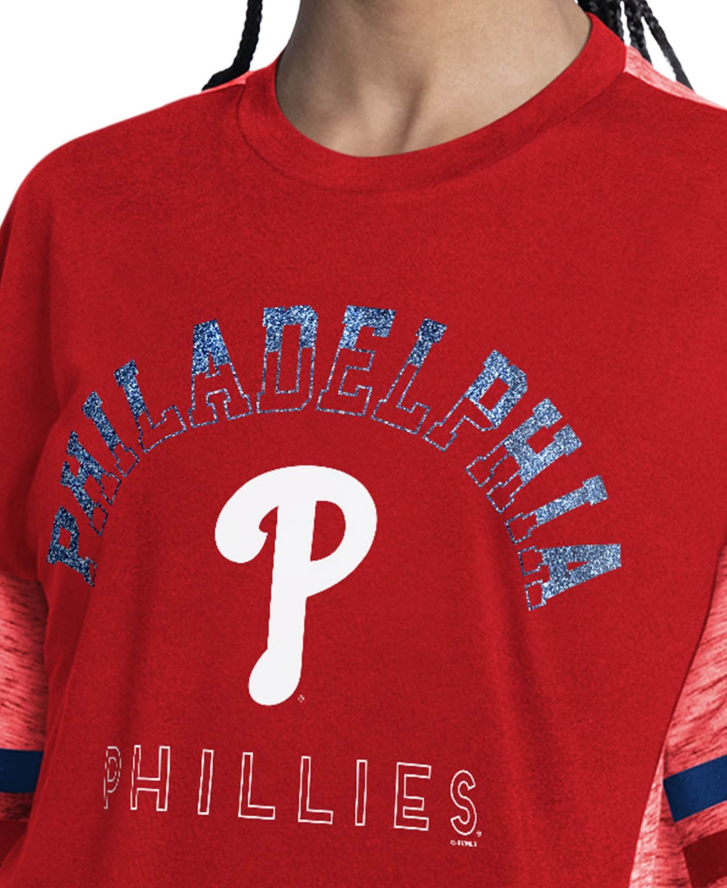 Women's Red Philadelphia Phillies Off-Season Oversized Top