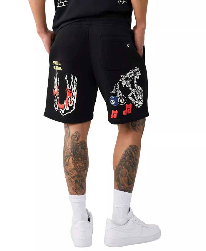 Men's Sloth Guitar Graphic Lightweight Shorts - thumbnail 3