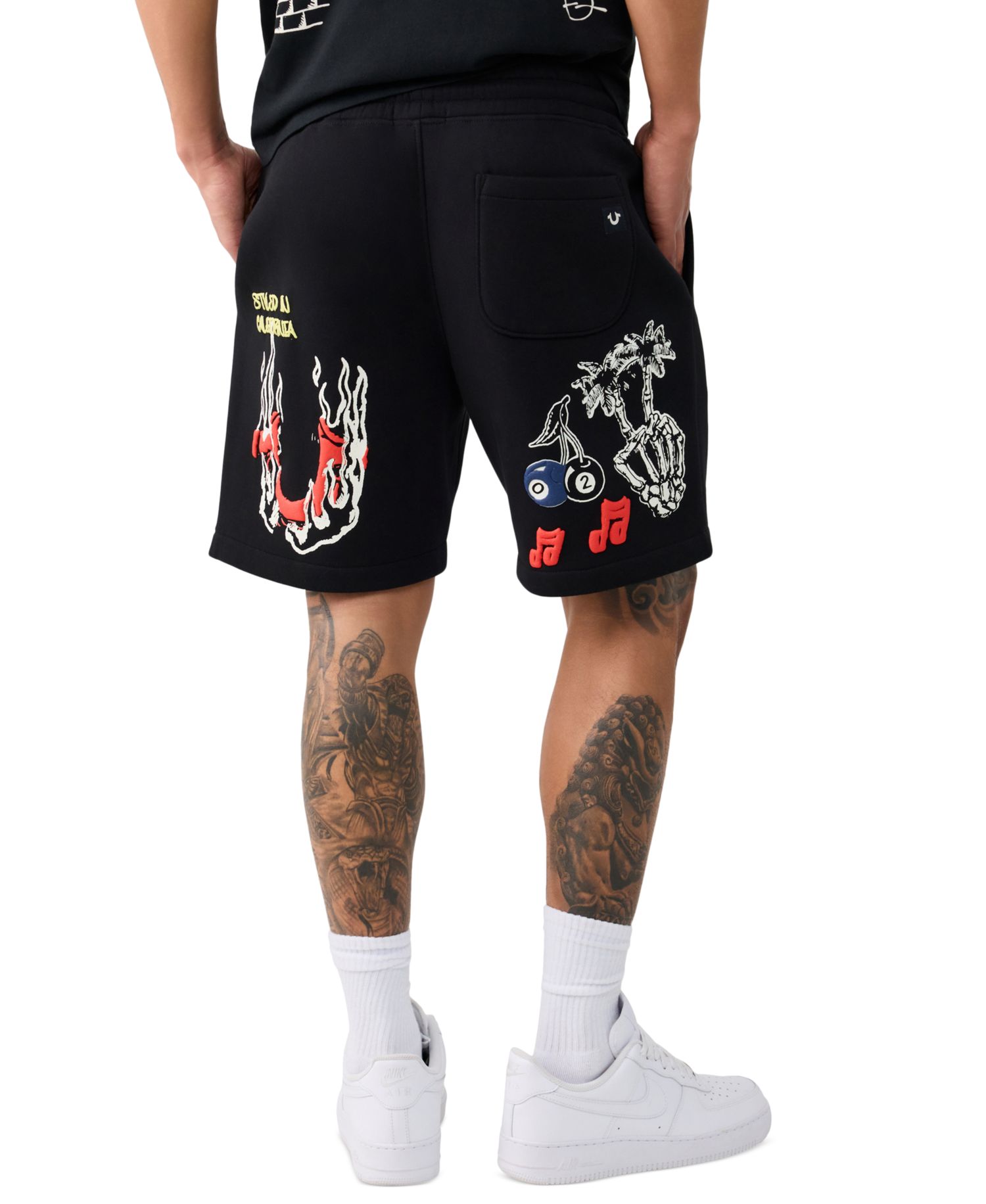 Men's Sloth Guitar Graphic Lightweight Shorts