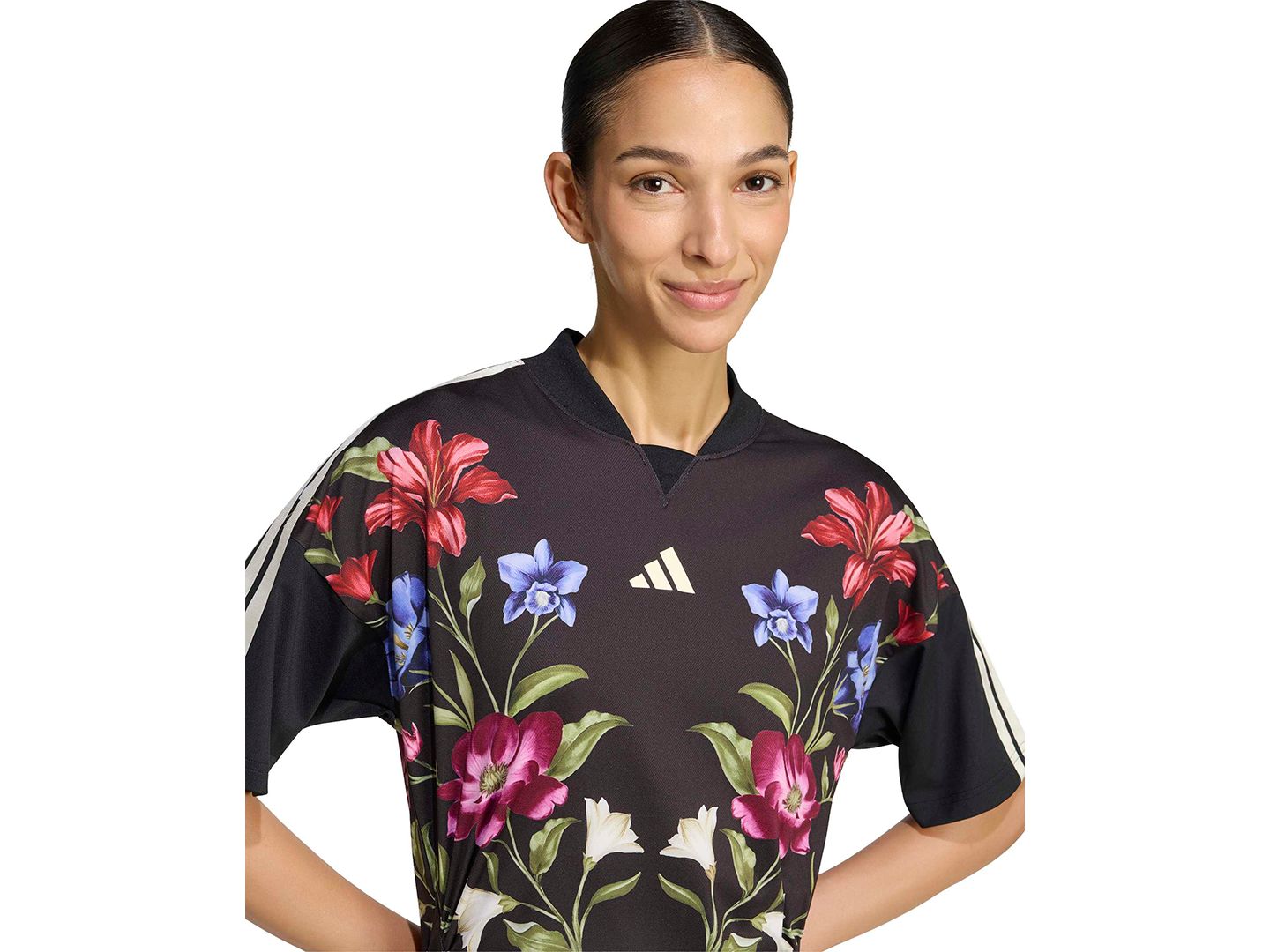 Женское платье adidas X Farm Rio Premium Training, цвет: Чёрный / Кремовый белый — фото 3