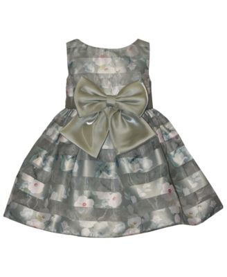 Bonnie Baby Baby Girls Shadow Stripe Party Dress - Sage 68$