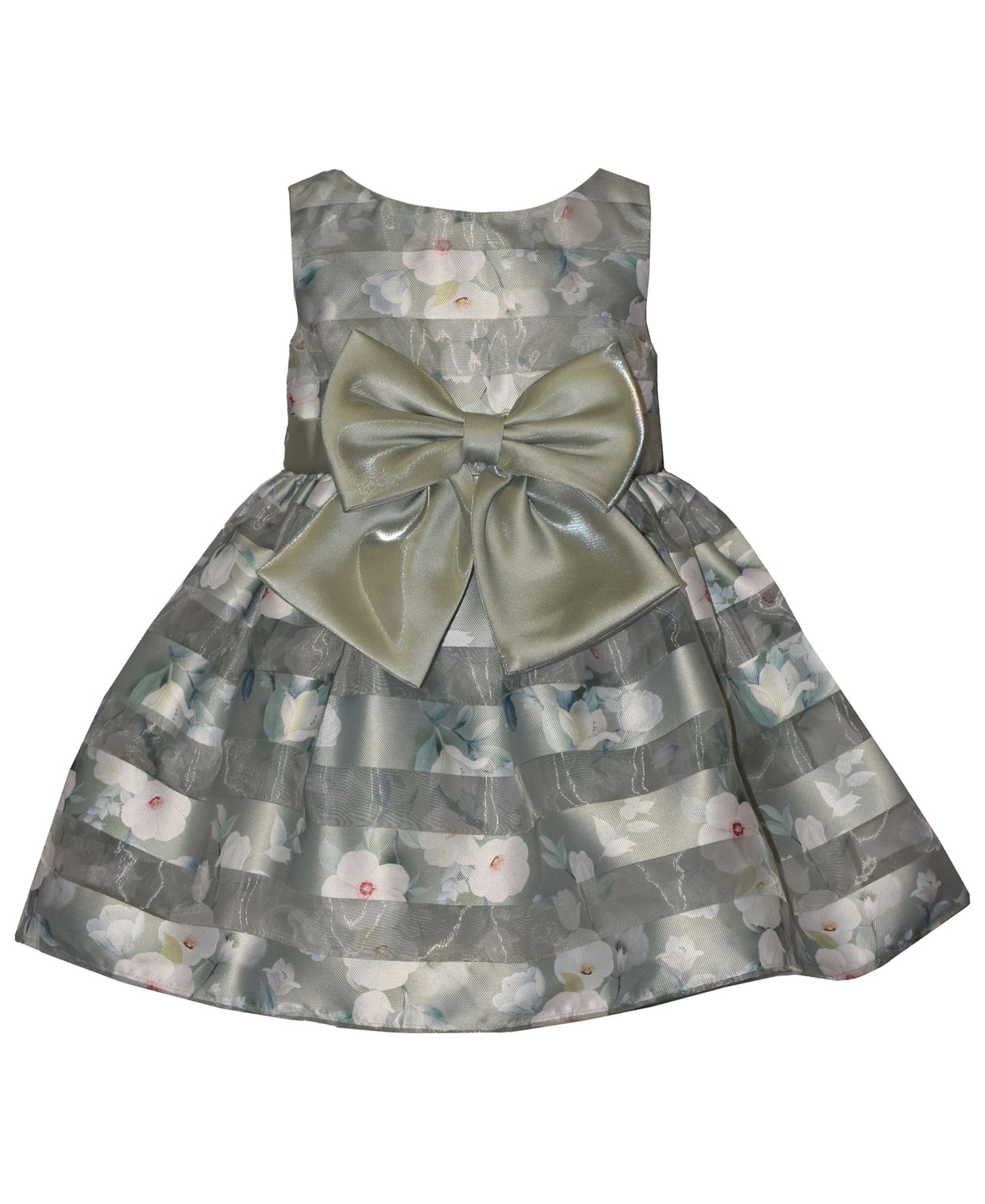Baby Girls' Shadow Stripe Party Sleeveless Dress