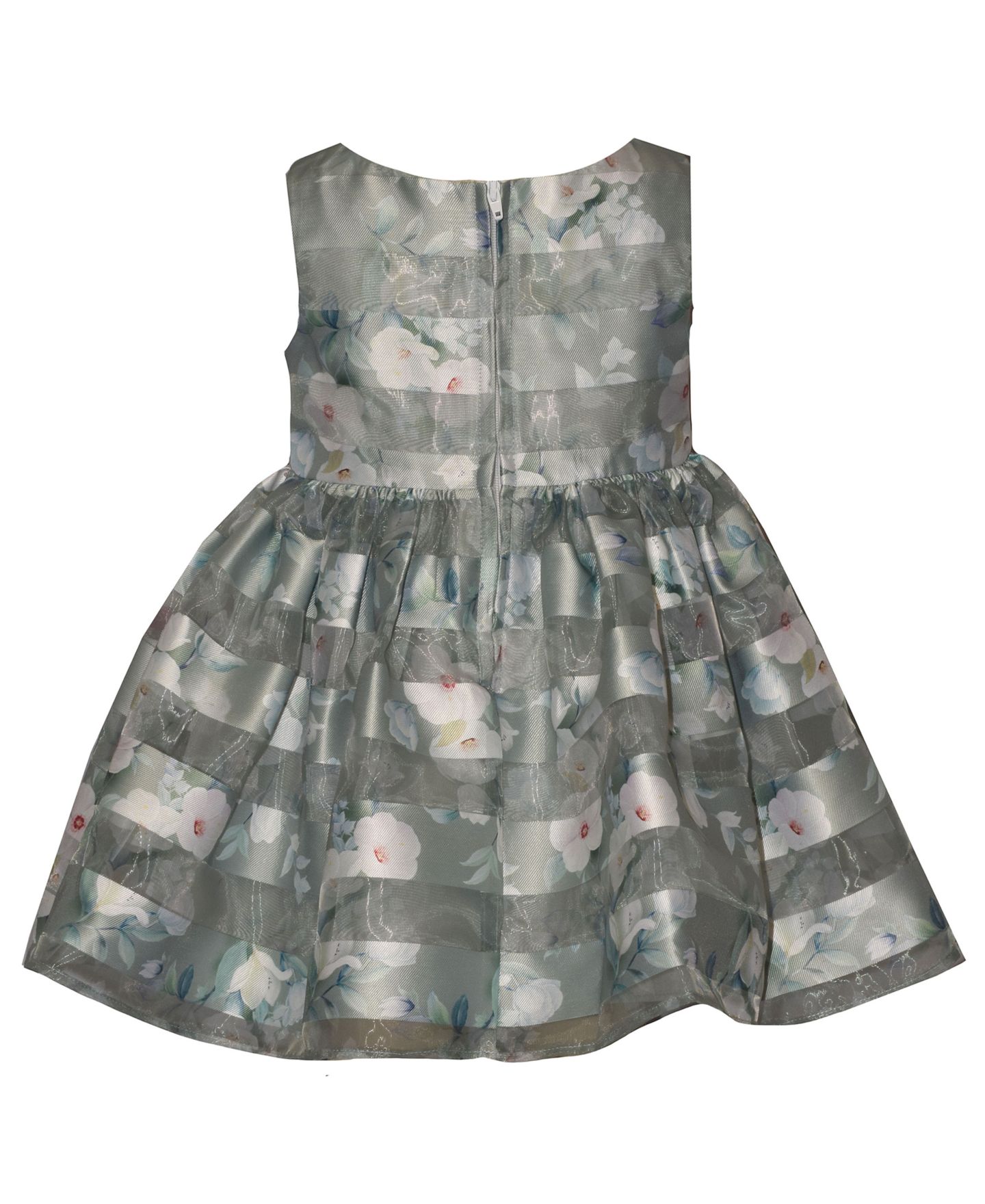 Платье Bonnie Baby Shadow Stripe Party Sleeveless Dress для девочек-малышей, цвет: Шалфейный — фото 2