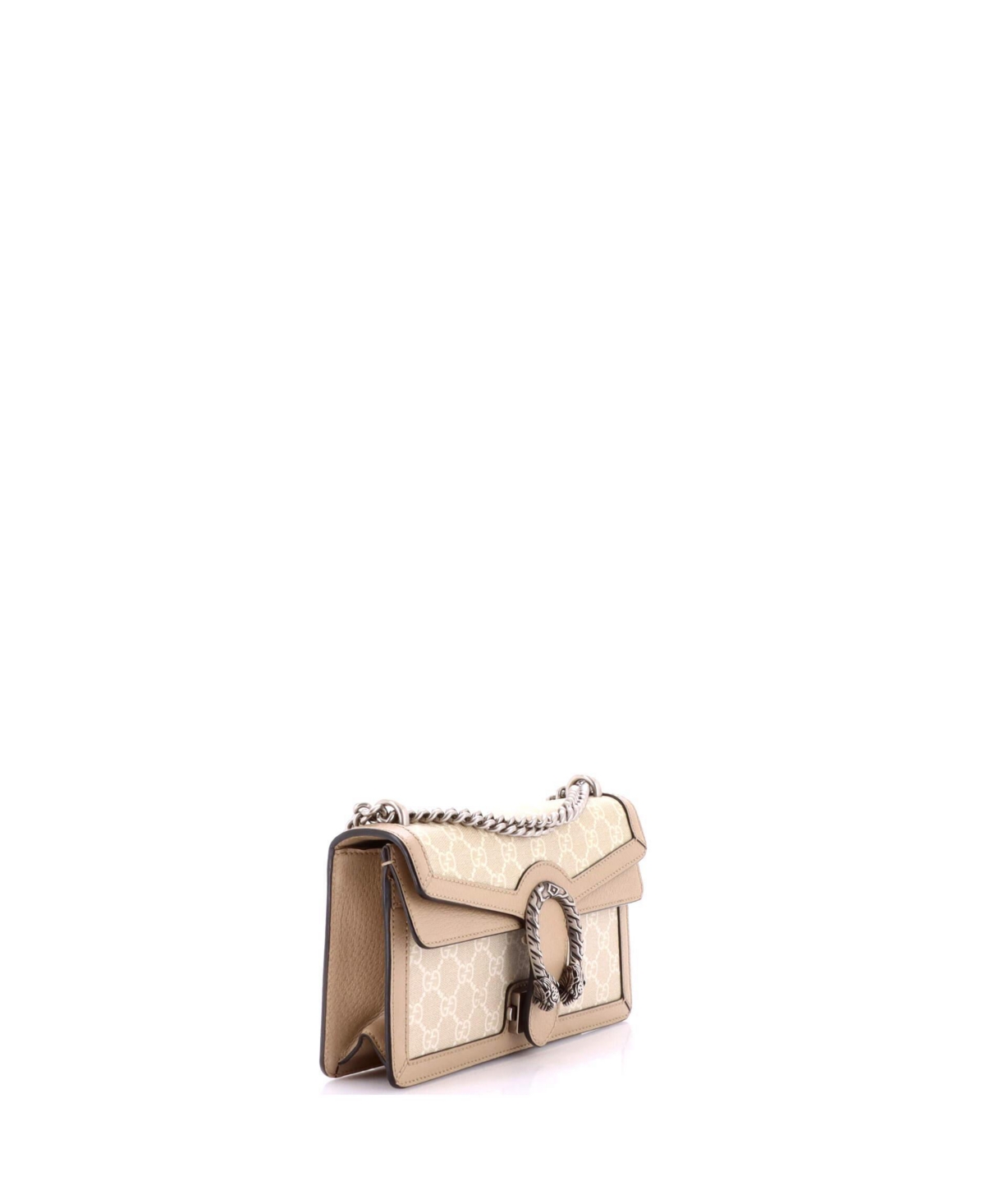 Pre-Owned Gucci Small Dionysus Bag Gg Coated Canvas with Leather